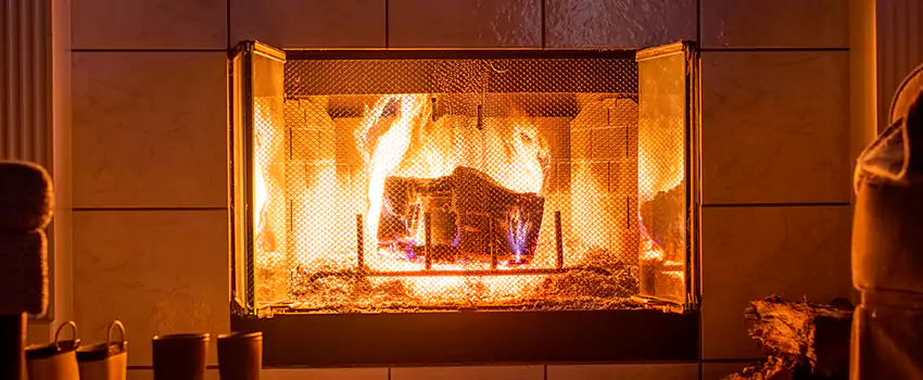 Mendota Hearth Landscape Fireplace Installation in Berea, Ohio